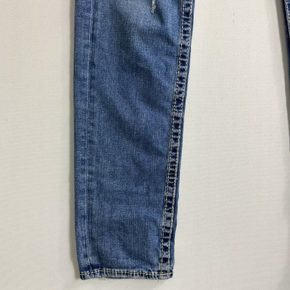 True Religion Men 36x34 Rocco No Flap Big T Relaxed Skinny Jeans Distressed ￼‎ - Picture 4 of 12